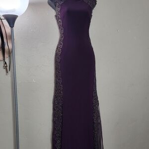Purple long dress